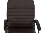 ΚΑΡΕΚΛΑ ΓΡΑΦΕΙΟΥ THEONI HM1189.02 PU ΔΕΡΜΑ ΚΑΦΕ ΧΡΩΜΑ-ΜΑΥΡΑ ΜΠΡΑΤΣΑ 55x65x100Υεκ.