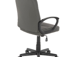 ΚΑΡΕΚΛΑ ΓΡΑΦΕΙΟΥ THEONI HM1189.10 PU ΔΕΡΜΑ ΓΚΡΙ ΧΡΩΜΑ-ΜΑΥΡΑ ΜΠΡΑΤΣΑ 55x65x100Υεκ.