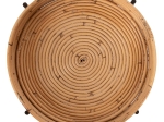 ΤΡΑΠΕΖΑΚΙ ΒΟΗΘΗΤΙΚΟ FLY HM7906 RATTAN ΦΥΣΙΚΟ ΧΡΩΜΑ-ΜΕΤΑΛΛΙΚΗ ΒΑΣΗ ΜΑΥΡΗ Φ40x53Yεκ.