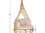 ΚΑΝΑΠΕΣ ΕΞΩΤ.ΧΩΡΟΥ ΣΤΡΟΓΓΥΛΟΣ MARJOM HM9765 ΦΥΣΙΚΟ RATTAN-ΕΚΡΟΥ ΥΦΑΣΜΑ Φ148x287Υεκ.