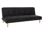 ΚΑΝΑΠΕΣ ΚΡΕΒΑΤΙ BELMONT HM3026.14 ΒΕΛΟΥΔΟ ΜΑΥΡΟ-ΞΥΛΙΝΑ ΠΟΔΙΑ 177x86x72Yεκ.