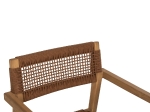 ΠΟΛΥΘΡΟΝΑ CHARLOTTE HM9637.01 ΞΥΛΟ TEAK ΦΥΣΙΚΟ & ΚΑΦΕ ΣΧΟΙΝΙ 59x54x83Y εκ.