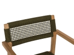 ΠΟΛΥΘΡΟΝΑ CHARLOTTE HM9637.05 ΞΥΛΟ TEAK ΦΥΣΙΚΟ & ΠΡΑΣΙΝΟ ΣΧΟΙΝΙ 59x54x83Y εκ.