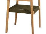 ΠΟΛΥΘΡΟΝΑ CHARLOTTE HM9637.05 ΞΥΛΟ TEAK ΦΥΣΙΚΟ & ΠΡΑΣΙΝΟ ΣΧΟΙΝΙ 59x54x83Y εκ.