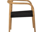 ΠΟΛΥΘΡΟΝΑ OSLO HM9636.02 ΞΥΛΟ TEAK ΦΥΣΙΚΟ & ΜΑΥΡΟ ΣΧΟΙΝΙ 55x54x80Y εκ.