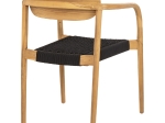 ΠΟΛΥΘΡΟΝΑ OSLO HM9636.02 ΞΥΛΟ TEAK ΦΥΣΙΚΟ & ΜΑΥΡΟ ΣΧΟΙΝΙ 55x54x80Y εκ.