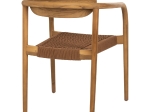 ΠΟΛΥΘΡΟΝΑ OSLO HM9636.01 ΞΥΛΟ TEAK ΦΥΣΙΚΟ & ΚΑΦΕ ΣΧΟΙΝΙ 55x54x80Y εκ.
