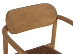ΠΟΛΥΘΡΟΝΑ OSLO HM9636.01 ΞΥΛΟ TEAK ΦΥΣΙΚΟ & ΚΑΦΕ ΣΧΟΙΝΙ 55x54x80Y εκ.