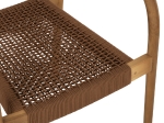 ΠΟΛΥΘΡΟΝΑ OSLO HM9636.01 ΞΥΛΟ TEAK ΦΥΣΙΚΟ & ΚΑΦΕ ΣΧΟΙΝΙ 55x54x80Y εκ.