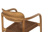 ΠΟΛΥΘΡΟΝΑ OSLO HM9636.01 ΞΥΛΟ TEAK ΦΥΣΙΚΟ & ΚΑΦΕ ΣΧΟΙΝΙ 55x54x80Y εκ.