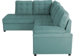 ΚΑΝΑΠΕΣ ΚΡΕΒΑΤΙ JADE HM3144.04L ΑΡΙΣΤΕΡΗ ΓΩΝΙΑ ΒΕΡΑΜΑΝ ΒΕΛΟΥΔΟ 250x80-180x73-88Υεκ.