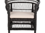 ΠΟΛΥΘΡΟΝΑ MALAWI HM9635.03 ΞΥΛΟ ΜΑΟΝΙ ΜΕ RATTAN ΜΑΥΡΟ-ΛΕΥΚΟ ΜΑΞΙΛΑΡΙ 80x70x86Υεκ.