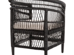 ΠΟΛΥΘΡΟΝΑ MALAWI HM9635.03 ΞΥΛΟ ΜΑΟΝΙ ΜΕ RATTAN ΜΑΥΡΟ-ΛΕΥΚΟ ΜΑΞΙΛΑΡΙ 80x70x86Υεκ.