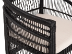 ΠΟΛΥΘΡΟΝΑ MALAWI HM9635.03 ΞΥΛΟ ΜΑΟΝΙ ΜΕ RATTAN ΜΑΥΡΟ-ΛΕΥΚΟ ΜΑΞΙΛΑΡΙ 80x70x86Υεκ.