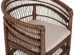 ΠΟΛΥΘΡΟΝΑ MALAWI HM9635.01 ΞΥΛΟ ΜΑΟΝΙ ΜΕ RATTAN ΚΑΦΕ-ΛΕΥΚΟ ΜΑΞΙΛΑΡΙ 80x70x86Υεκ.