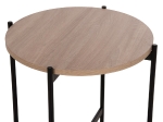 ΒΟΗΘΗΤΙΚΟ ΤΡΑΠΕΖΙ HM9589.03 MDF SONAMA-ΜΑΥΡΗ ΜΕΤΑΛΛΙΚΗ ΒΑΣΗ Φ50x55Υεκ.