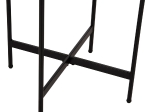 ΒΟΗΘΗΤΙΚΟ ΤΡΑΠΕΖΙ HM9589.03 MDF SONAMA-ΜΑΥΡΗ ΜΕΤΑΛΛΙΚΗ ΒΑΣΗ Φ50x55Υεκ.