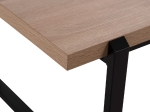 ΤΡΑΠΕΖΙ ΣΑΛΟΝΙΟΥ SHABEN HM9585.03 MDF SONOMA-ΜΑΥΡΗ ΜΕΤΑΛΛΙΚΗ ΒΑΣΗ 120x60X46Yεκ.