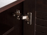 ΠΑΠΟΥΤΣΟΘΗΚΗ-ΝΤΟΥΛΑΠΑ PROLLY HM9609.01 ΜΕΛΑΜΙΝΗ WENGE-3ΠΟΡΤΕΣ-4ΡΑΦΙΑ 87x32x88Υεκ.