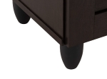 ΠΑΠΟΥΤΣΟΘΗΚΗ-ΝΤΟΥΛΑΠΑ PROLLY HM9609.01 ΜΕΛΑΜΙΝΗ WENGE-3ΠΟΡΤΕΣ-4ΡΑΦΙΑ 87x32x88Υεκ.