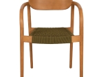 ΠΟΛΥΘΡΟΝΑ OSLO HM9636.05 ΞΥΛΟ TEAK ΦΥΣΙΚΟ & ΠΡΑΣΙΝΟ ΣΧΟΙΝΙ 55x54x80Yεκ.