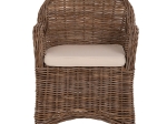 ΠΟΛΥΘΡΟΝΑ ΜΕ ΕΚΡΟΥ ΜΑΞΙΛΑΡΙ KEYLA HM9536 ΚΑΦΕ RATTAN 63x65x87Υεκ.