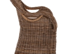 ΠΟΛΥΘΡΟΝΑ ΜΕ ΕΚΡΟΥ ΜΑΞΙΛΑΡΙ KEYLA HM9536 ΚΑΦΕ RATTAN 63x65x87Υεκ.