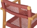 ΠΟΛΥΘΡΟΝΑ CHARLOTTE HM9637.06 ΞΥΛΟ TEAK ΦΥΣΙΚΟ & ΡΟΖ ΣΧΟΙΝΙ 59x54x83Y εκ.