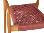 ΠΟΛΥΘΡΟΝΑ OSLO HM9636.06 ΞΥΛΟ TEAK ΦΥΣΙΚΟ & ΡΟΖ ΣΧΟΙΝΙ 55x54x80Yεκ.