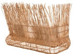 ΚΑΝΑΠΕΣ ΕΞ. ΧΩΡΟΥ ZEPHYR HM5988 ΚΑΛΑΜΙΑ RATTAN ΦΥΣΙΚΟ-ΜΠΕΖ ΜΑΞΙΛΑΡΙΑ 200x120x142Yεκ.