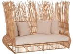 ΚΑΝΑΠΕΣ ΕΞ. ΧΩΡΟΥ ZEPHYR HM5988 ΚΑΛΑΜΙΑ RATTAN ΦΥΣΙΚΟ-ΜΠΕΖ ΜΑΞΙΛΑΡΙΑ 200x120x142Yεκ.