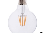 ΛΑΜΠΤΗΡΑΣ GLOBO LED FILAMENT 8W E27 3000K ΔΙΑΦΑΝΟΣ DIMMABLE HM4050.01