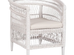 ΠΟΛΥΘΡΟΝΑ MALAWI HM9635.02 ΞΥΛΟ ΜΑΟΝΙ ΜΕ RATTAN ΛΕΥΚΟ-ΛΕΥΚΟ ΜΑΞΙΛΑΡΙ 80x70x86Υεκ.
