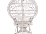 ΠΟΛΥΘΡΟΝΑ ROYAL PEACOCK HM9342.02 RATTAN ΣΕ ΛΕΥΚΟ-ΜΑΞΙΛΑΡΙ ΛΕΥΚΟ 114x72x150Yεκ.