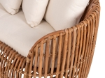 ΚΑΝΑΠΕΣ-ΑΝΑΚΛΙΝΤΡΟ LANTRY HM5991 ΦΥΣΙΚΟ RATTAN- ΛΕΥΚΑ ΜΑΞΙΛΑΡΙΑ 215x60x78Yεκ.