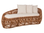 ΚΑΝΑΠΕΣ-ΑΝΑΚΛΙΝΤΡΟ LANTRY HM5991 ΦΥΣΙΚΟ RATTAN- ΛΕΥΚΑ ΜΑΞΙΛΑΡΙΑ 215x60x78Yεκ.