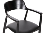 ΠΟΛΥΘΡΟΝΑ ΤΡΑΠΕΖΑΡΙΑΣ KINGSLEY HM9634.02 ΞΥΛΟ ΜΑΟΝΙ- ΜΑΥΡΟ VINYL 58x53x80Yεκ.