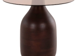 ΒΟΗΘΗΤΙΚΑ ΤΡΑΠΕΖΑΚΙΑ 2ΤΜΧ CHANG HM9668 ΞΥΛΟ MANGO-ΓΥΑΛΙ TOP Φ55x49,5Υ & Φ40x36,5Υεκ.