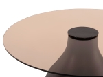 ΒΟΗΘΗΤΙΚΑ ΤΡΑΠΕΖΑΚΙΑ 2ΤΜΧ CHANG HM9668 ΞΥΛΟ MANGO-ΓΥΑΛΙ TOP Φ55x49,5Υ & Φ40x36,5Υεκ.