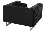 ΠΟΛΥΘΡΟΝΑ τ.CHESTERFIELD MOBAR HM3261.04 ΜΑΥΡΟ ΒΕΛΟΥΔΟ-ΜΕΤΑΛΛΙΚΑ ΠΟΔΙΑ 99x86,5x77Υεκ