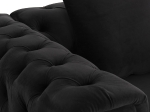 ΠΟΛΥΘΡΟΝΑ τ.CHESTERFIELD MOBAR HM3261.04 ΜΑΥΡΟ ΒΕΛΟΥΔΟ-ΜΕΤΑΛΛΙΚΑ ΠΟΔΙΑ 99x86,5x77Υεκ