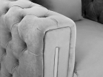 ΠΟΛΥΘΡΟΝΑ τ.CHESTERFIELD MOBAR HM3261.01 ΓΚΡΙ ΒΕΛΟΥΔΟ-ΜΕΤΑΛΛΙΚΑ ΠΟΔΙΑ 99x86,5x77Υεκ.