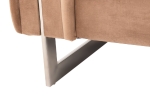 ΚΑΝΑΠΕΣ τ.CHESTERFIELD MOBAR HM3262.03 ΜΠΕΖ ΒΕΛΟΥΔΟ-ΜΕΤΑΛΛΙΚΑ ΠΟΔΙΑ 154x85x68Υεκ