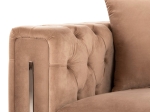 ΚΑΝΑΠΕΣ τ.CHESTERFIELD MOBAR HM3263.03 ΜΠΕΖ ΒΕΛΟΥΔΟ-ΜΕΤΑΛΛΙΚΑ ΠΟΔΙΑ 212x87x68Υεκ