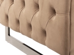 ΚΑΝΑΠΕΣ τ.CHESTERFIELD MOBAR HM3263.03 ΜΠΕΖ ΒΕΛΟΥΔΟ-ΜΕΤΑΛΛΙΚΑ ΠΟΔΙΑ 212x87x68Υεκ