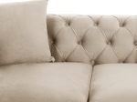 ΚΑΝΑΠΕΣ τ.CHESTERFIELD MOBAR HM3262.02 ΚΡΕΜ ΒΕΛΟΥΔΟ-ΜΕΤΑΛΛΙΚΑ ΠΟΔΙΑ 154x85x68Υεκ
