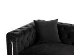 ΚΑΝΑΠΕΣ τ.CHESTERFIELD MOBAR HM3263.04 ΜΑΥΡΟ ΒΕΛΟΥΔΟ-ΜΕΤΑΛΛΙΚΑ ΠΟΔΙΑ 212x87x68Υεκ