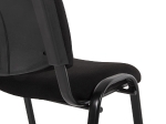 ΚΑΡΕΚΛΑ JANISHA HM1010.11 HOMEMARKT ΜΕ ΥΦΑΣΜΑ ΜΑΥΡΟ 53,5x59x77Υεκ.