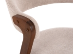 ΚΑΡΕΚΛΑ RIDER HM9734.02 RUBBERWOOD ΣΕ ΚΑΡΥΔΙ-ΥΦΑΣΜΑ ΕΚΡΟΥ 59x59x83Yεκ.