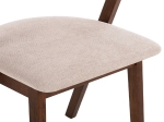 ΚΑΡΕΚΛΑ RIDER HM9734.02 RUBBERWOOD ΣΕ ΚΑΡΥΔΙ-ΥΦΑΣΜΑ ΕΚΡΟΥ 59x59x83Yεκ.